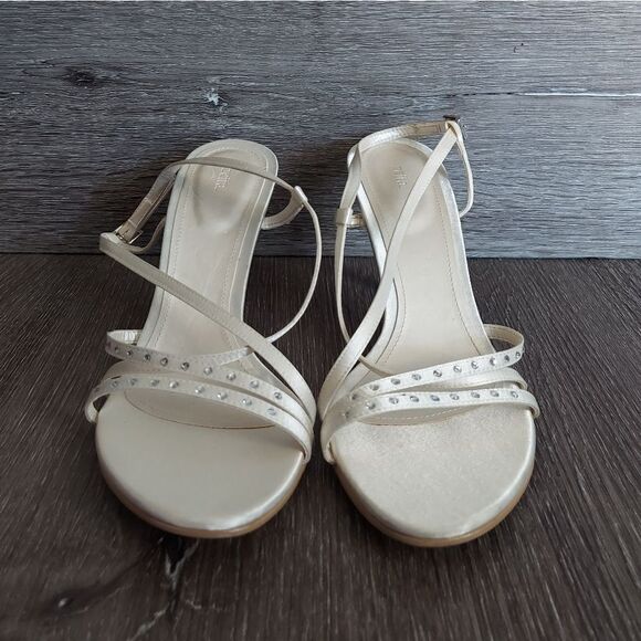 NEW Vintage Zeita Swarovski Crystal Embellished Pageant/Prom Strappy Heels 39 - Picture 2 of 10